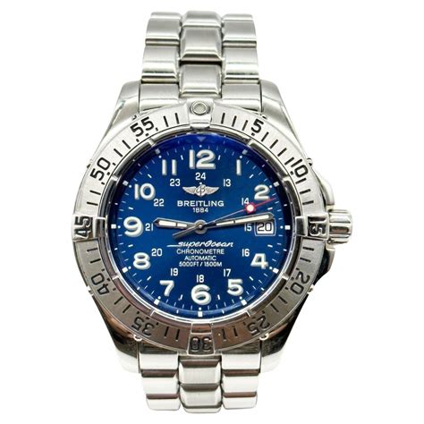 breitling superocean a17360 blue|breitling a17360 specs.